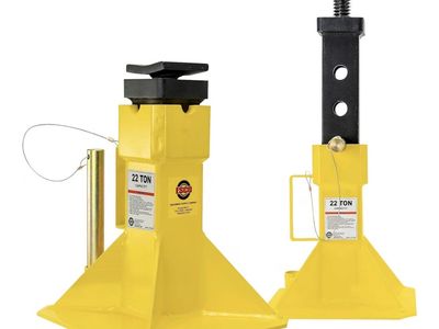 NEW ESCO 22 Ton Heavy Duty Jack Support Stands with Threaded Adjustable Post, 1 Pair