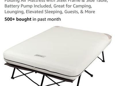 Queen size air mattress with cot