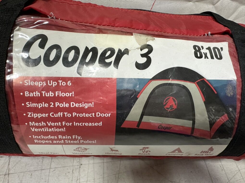 Cooper 3 8x10 6 Person Tent