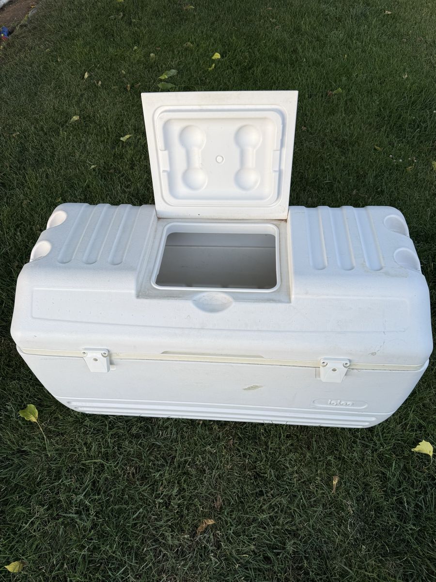 Igloo Marine Ultra 150 - Quart Cooler, White, with Quick-Access Hatch