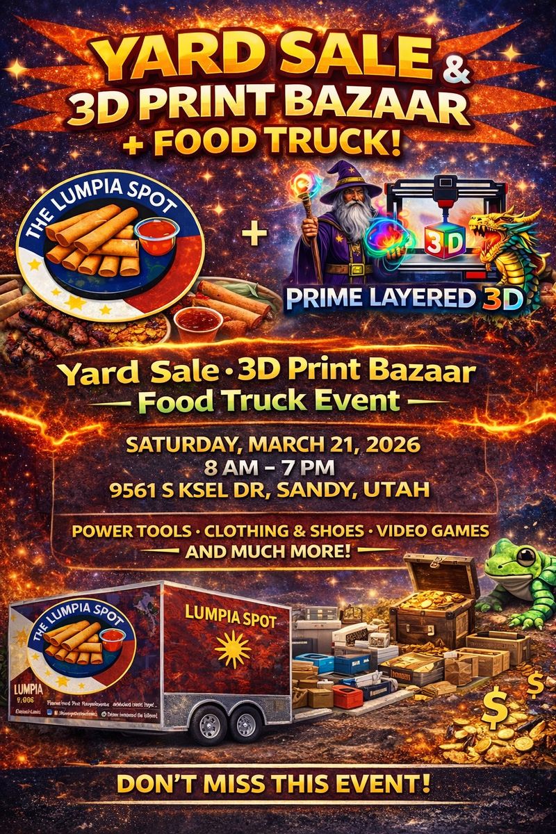 3D Prints-Food Truck And Yard Sale