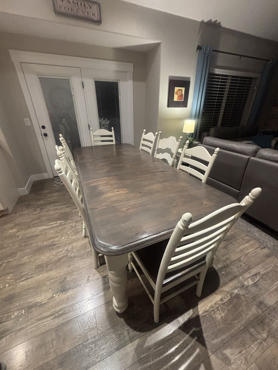 Dining table with 6 chairs