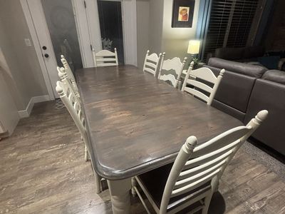 Dining table with 6 chairs