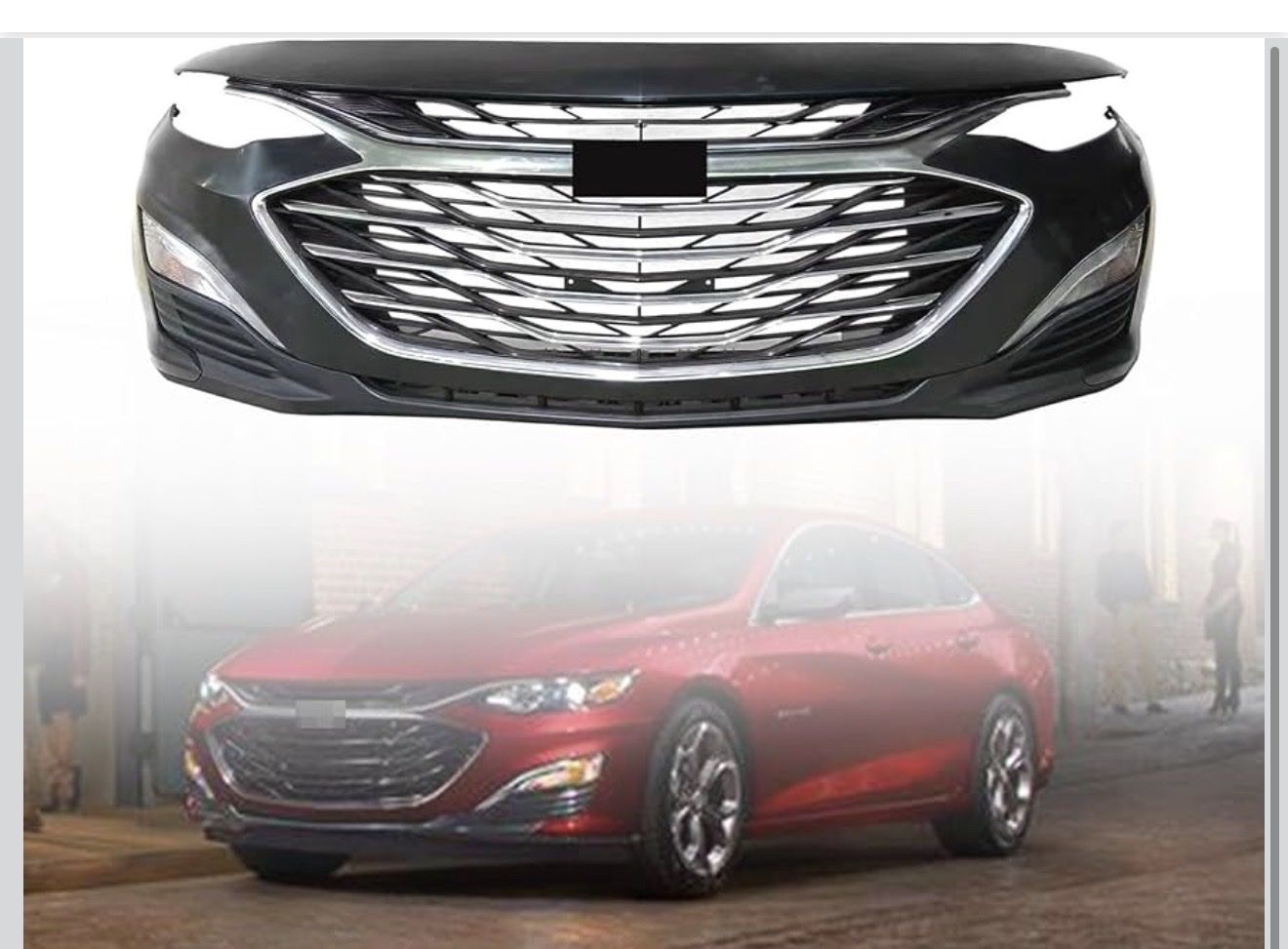 Chevrolet Malibu Front Bumper & Grille Assembly (2019-2024) - Complete Kit