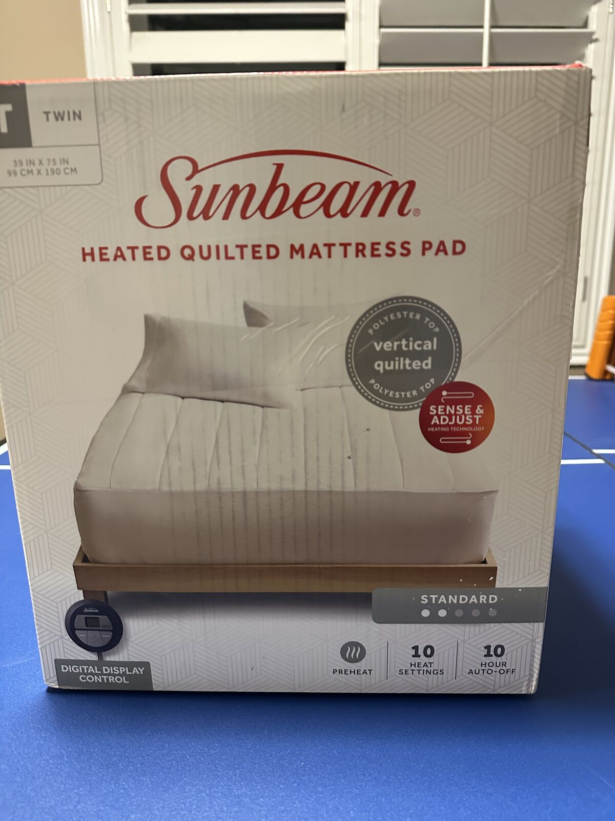BRAND NEW Sunbeam Heated Mattress Pad Size Twin