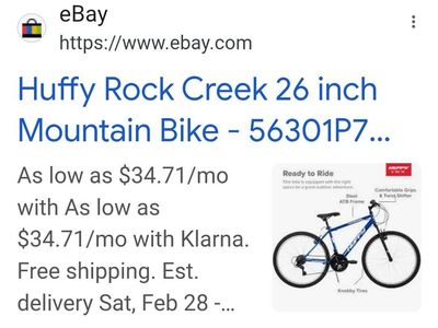 Huffy 26" men's rock creek model 56301 Mountain Bi