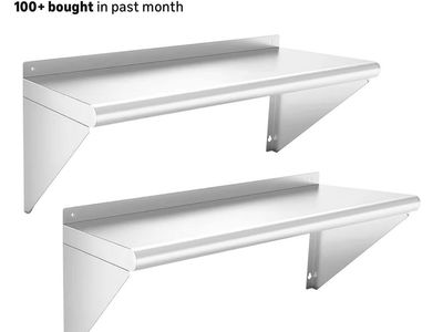 Chingoo 2 Pack Stainless Steel 12 X 36 Shelf