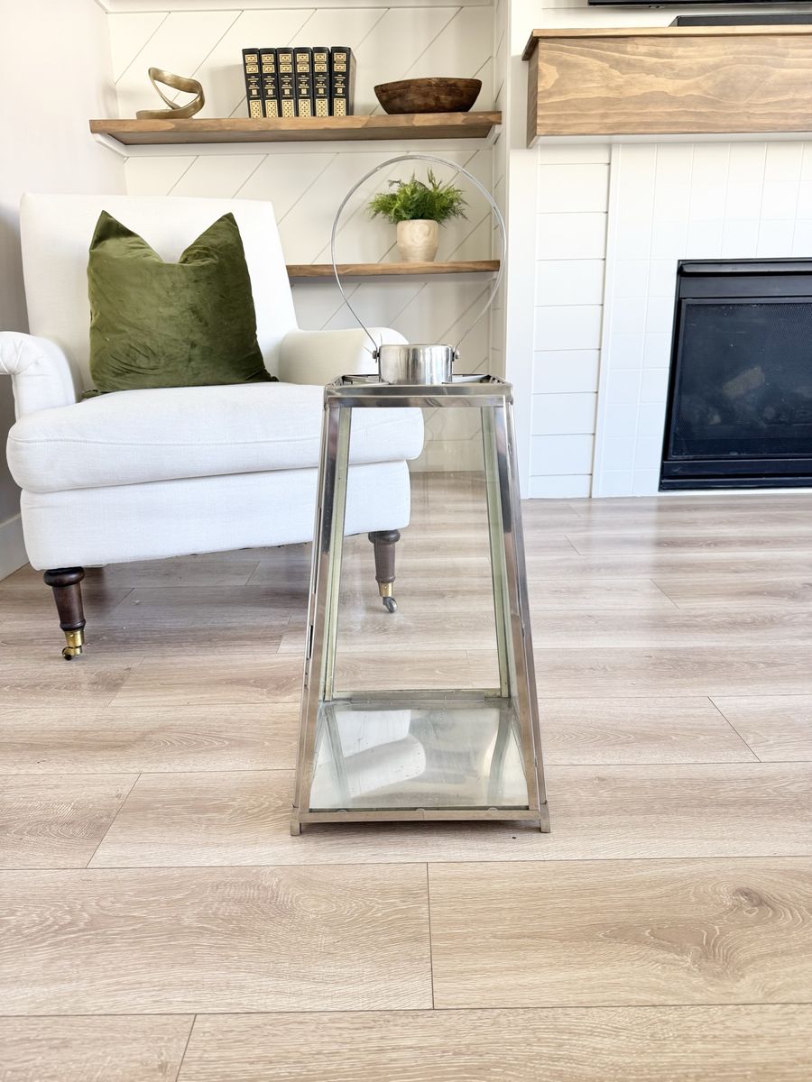 Large | Modern | Contemporary | Minimalist | Style | Glass | Metal | Lantern | Indoor | Outdoor | Home Decor | Front Porch