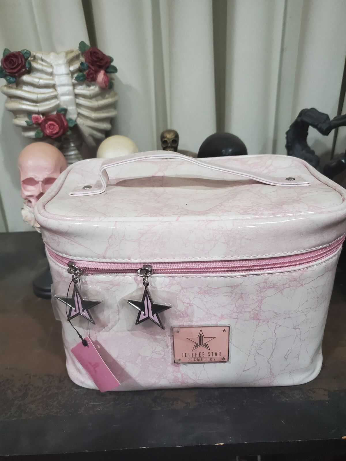 Jeffree Star Pink Marble Cosmetics Bag New With Tags