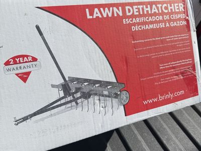 Brinly pull behind Lawn Dethatcher