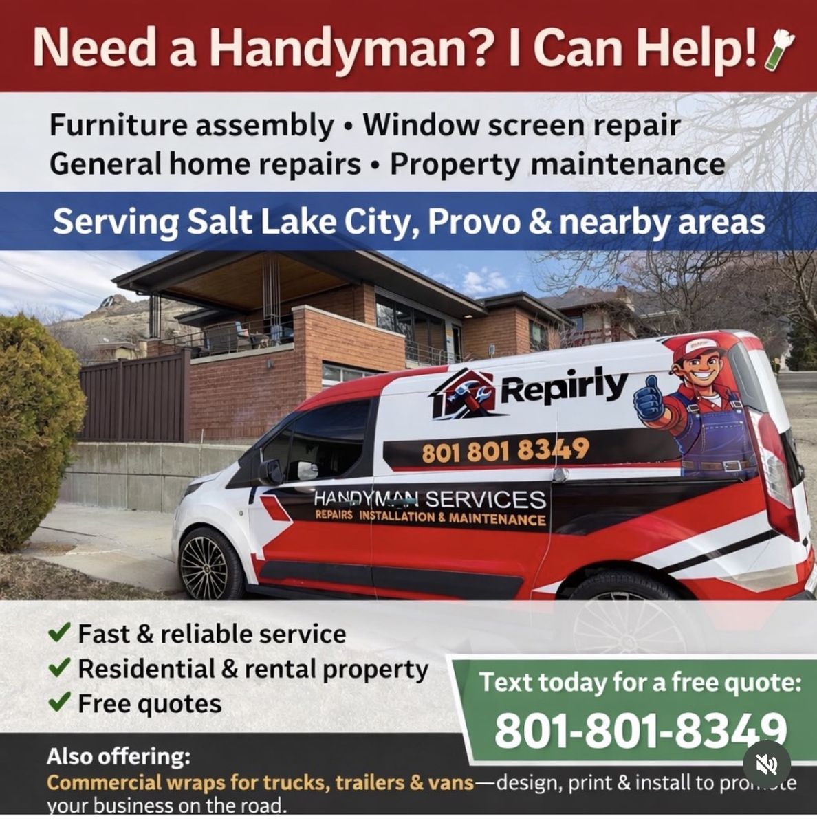 Handyman Available – Affordable Home Repairs