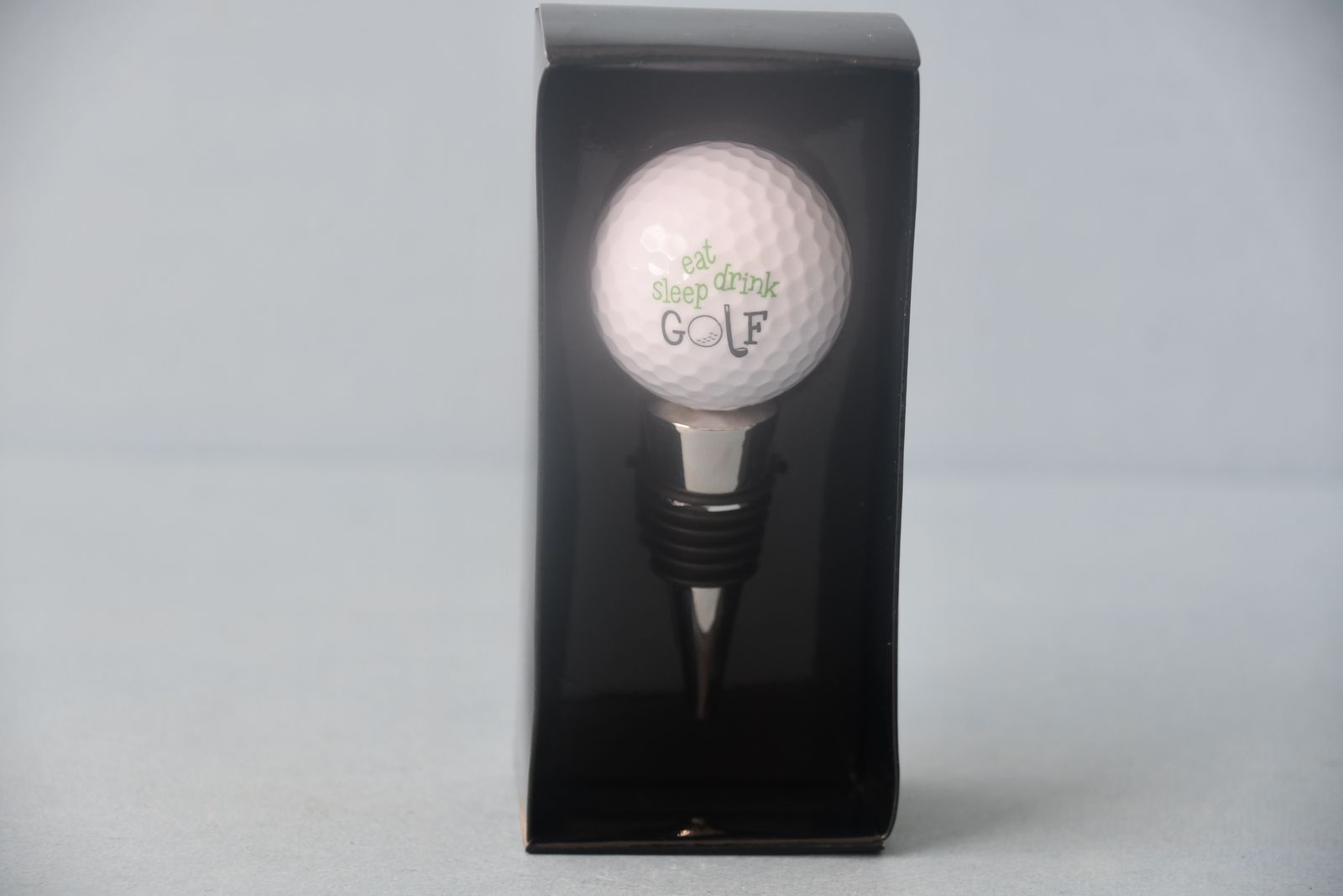 Golf  Wine Bottle Stopper by Ganz, New York.  Eat, Sleep Drink Golf