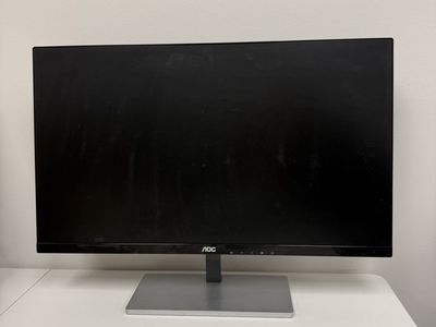 AOC 28inch Computer Monitor with Silver Stand