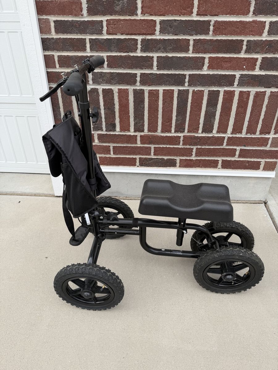 Vive Mobility All-Terrain Steerable Knee Walker Scooter with Basket