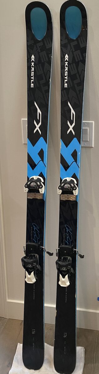 Kastle FX Skis - Good Condition - 176 - 94 waist - Tyrolia Attack 13 Bindings + Scott Series 4 Lightweight Aluminum Poles