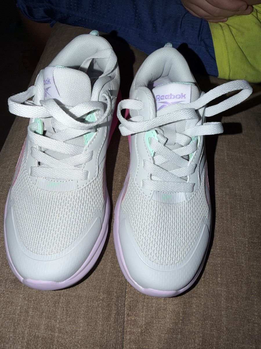 Reebok Girls Athletic Sneakers White Pink