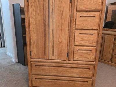 Armoire Dresser, real wood, oak