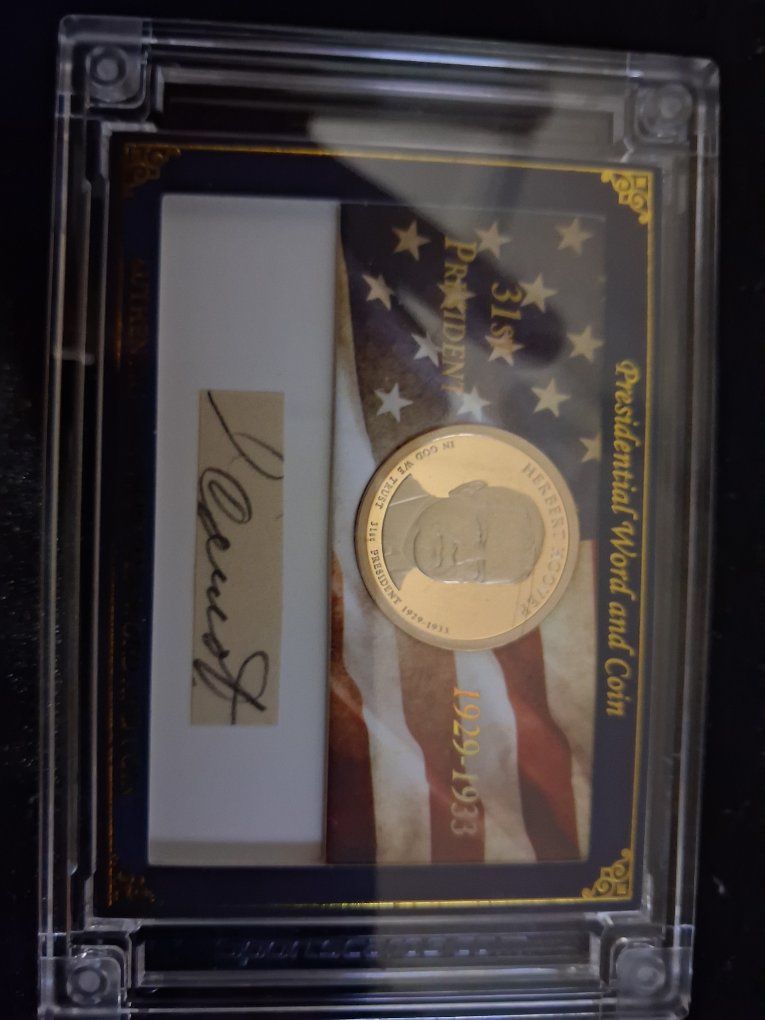 A Word From POTUS 2025 Edition Herbert Hoover Presidential Word & Coin Card #72/199