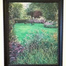 Huge Garden Print on Canvas