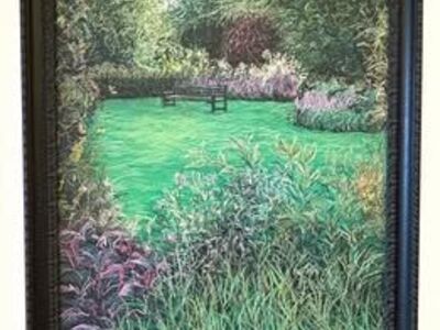 Huge Garden Print on Canvas