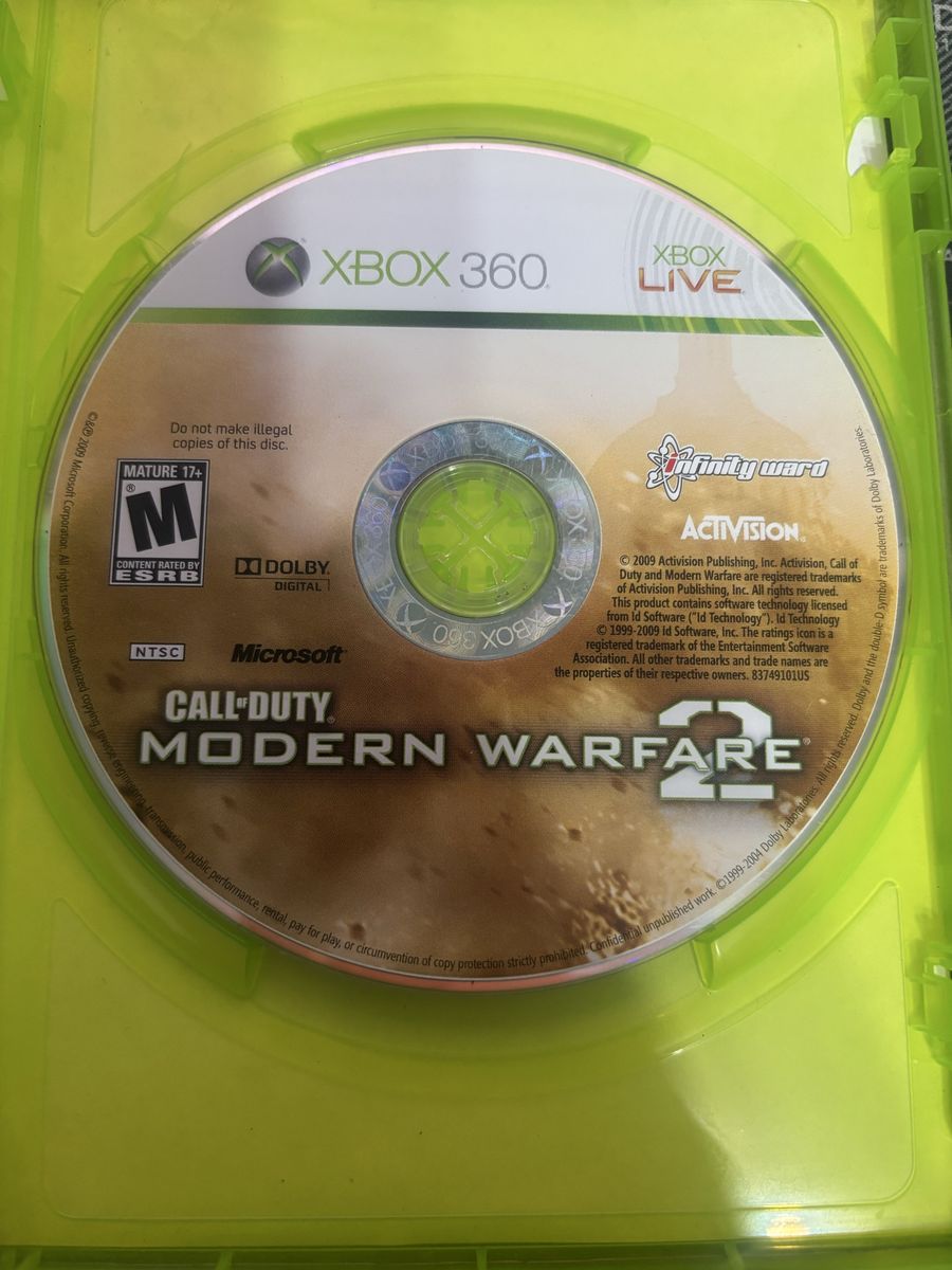 Call of Duty Modern Warfare 2 - Xbox 360 Game Disc