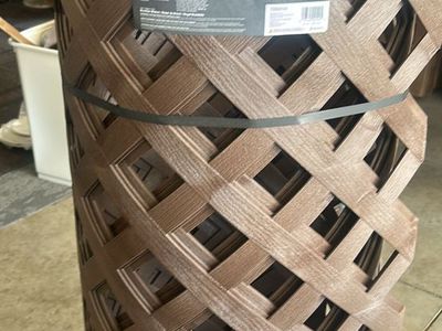 Freestyle Decorative Lattice Brazilian Walnut Vinyl