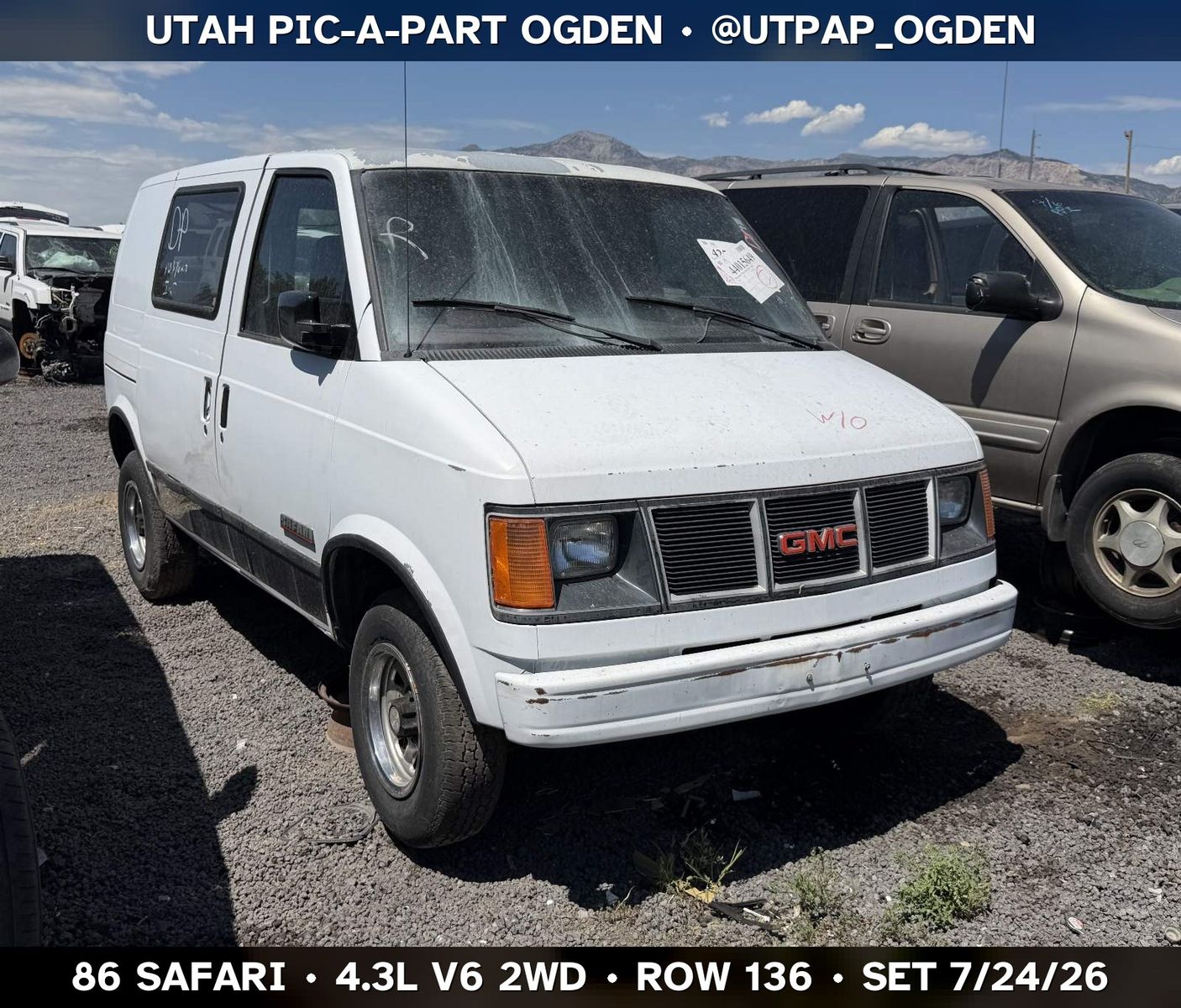 New Arrival - 1986 GMC Safari Parts - UTPAP Ogden