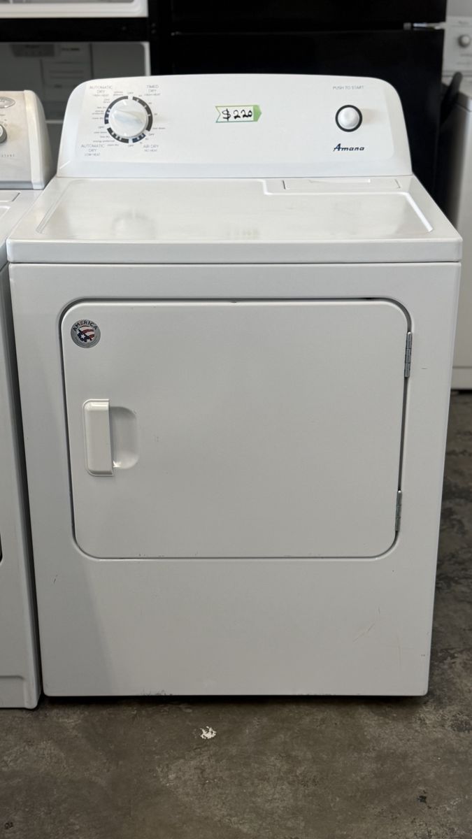 Amana White Top Load Electric Dryer - Used