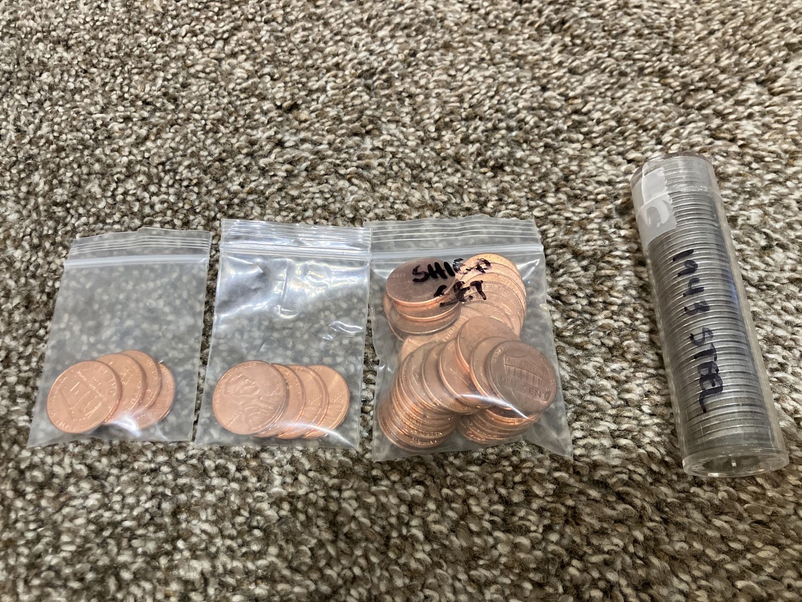 Cents, steel, 2009, shield set