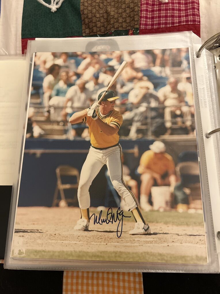 Mark Mcgwire Rookie Autograph 8x10 Photo Auto 1987