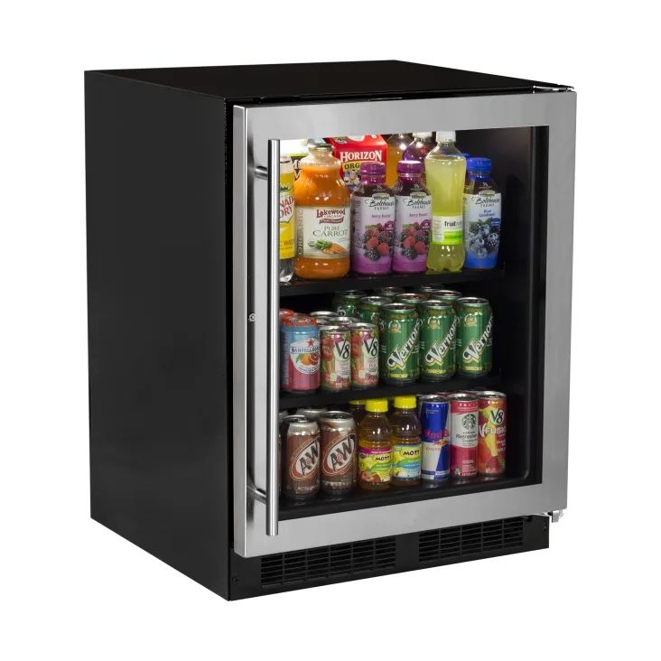 Marvel Beverage Center Refrigerator with Glass Door - Compact & Stylish