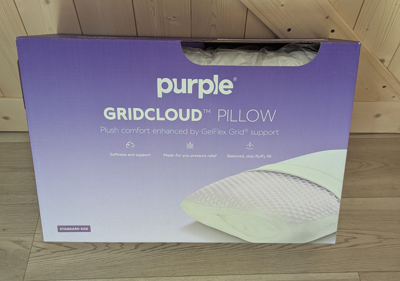 Purple Gridcloud Pillow New in Box
