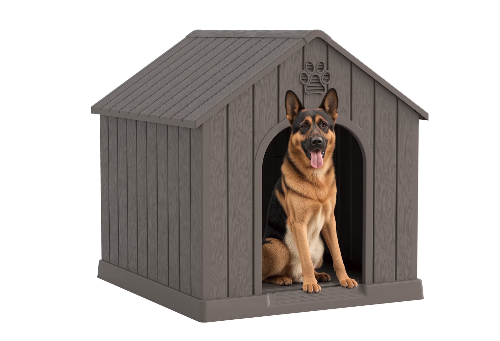 New Large Dog House, PP Material Indoor Outdoor with Windows