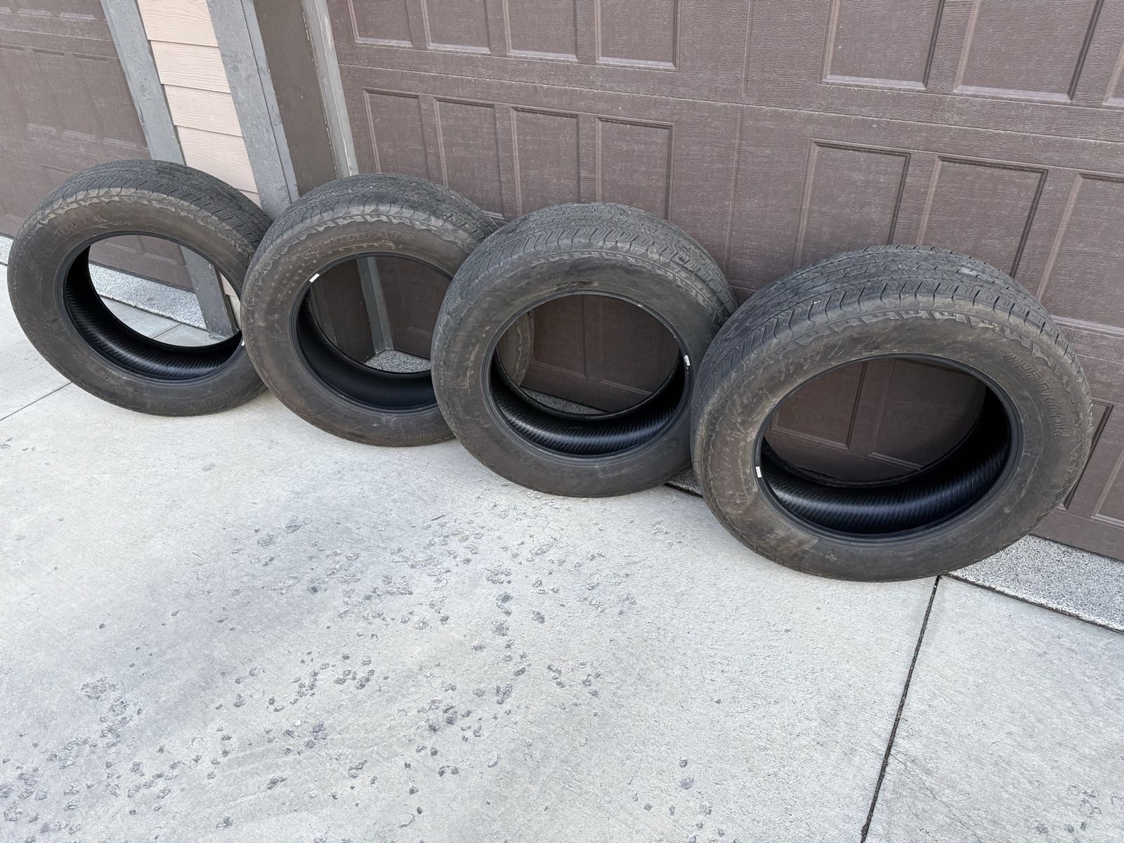 Hankook Dynapro AT2 Tires - 4 Used, 275/60/20