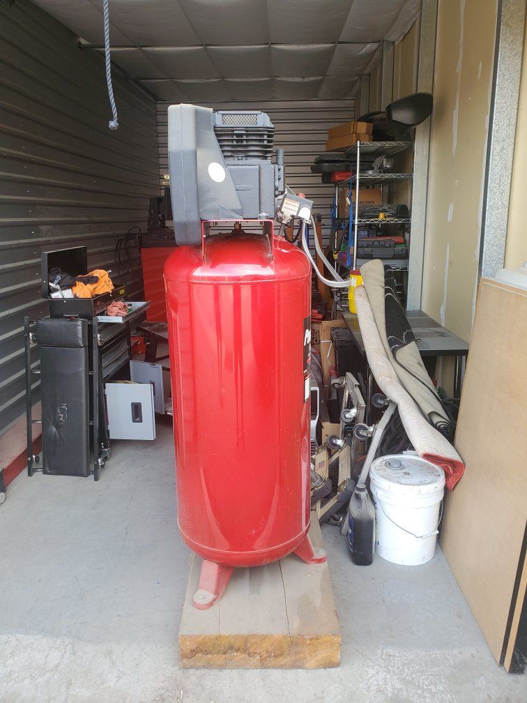 Powermate PM0100660 Air Compressor - 60 Gallon, 155 Max PSI, 3.7 RHP, Oil Lubricated