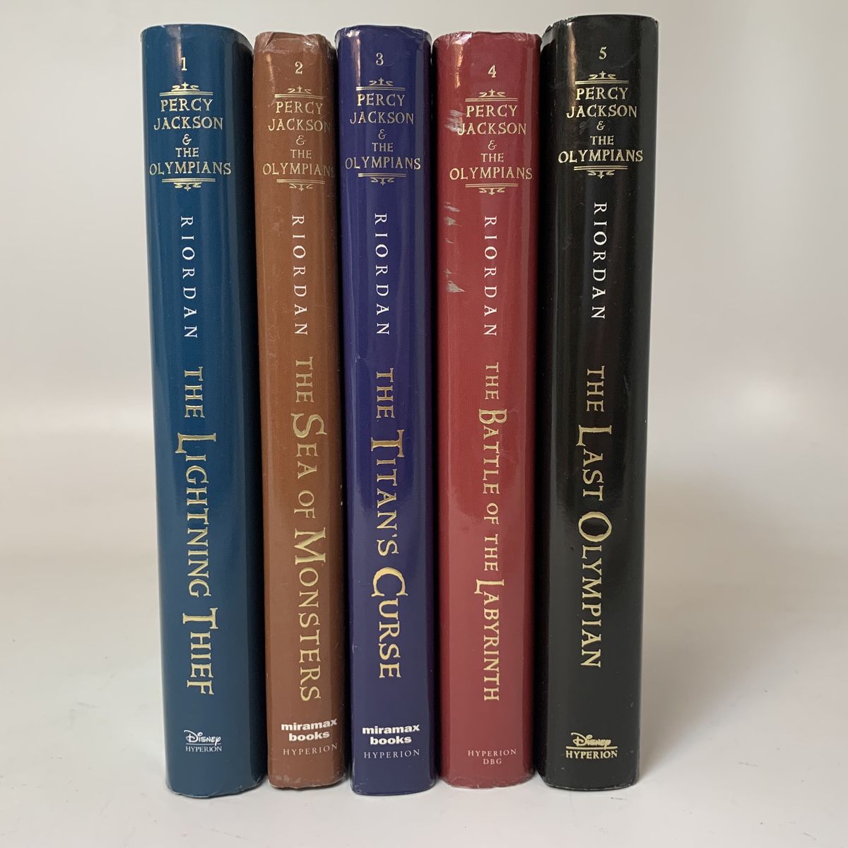 Percy Jackson Book Set Hardcover First Editions With Dust Jackets