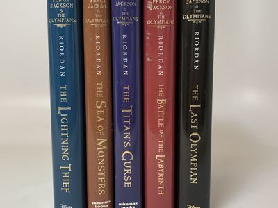 Percy Jackson Book Set Hardcover First Editions With Dust Jackets
