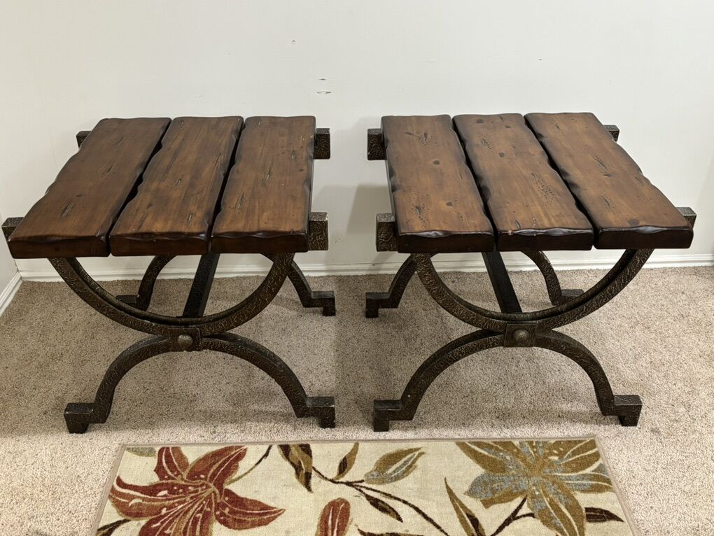 End Tables Living Room Set of 2, 27 In Square