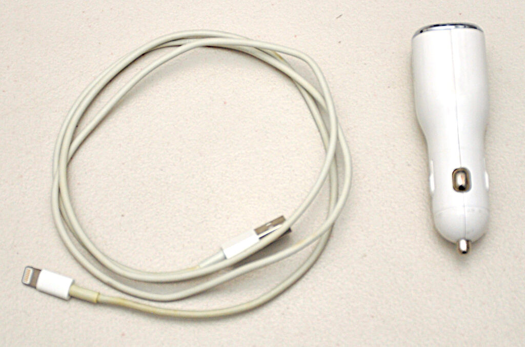 USB cable and car charger adapter