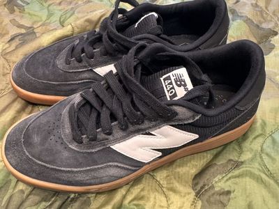 New Balance 440 Black Suede Sneakers - Men's 9.5