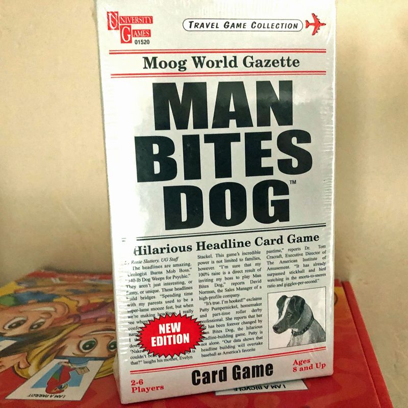 Man Bites Dog Card Game by University Games, NEW