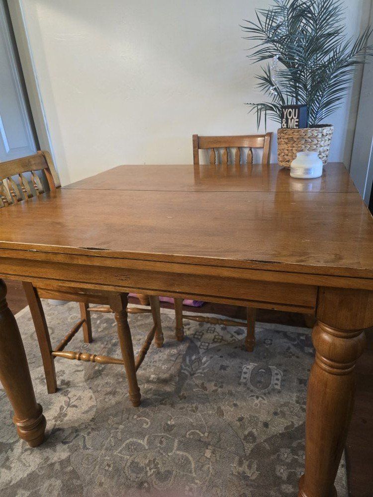 Solid oak table