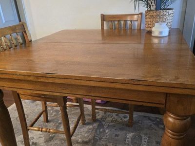 Solid oak table