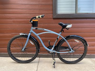 Huffy Cranbrook Mens's Cruiser Bike - Light Blue, Single Speed