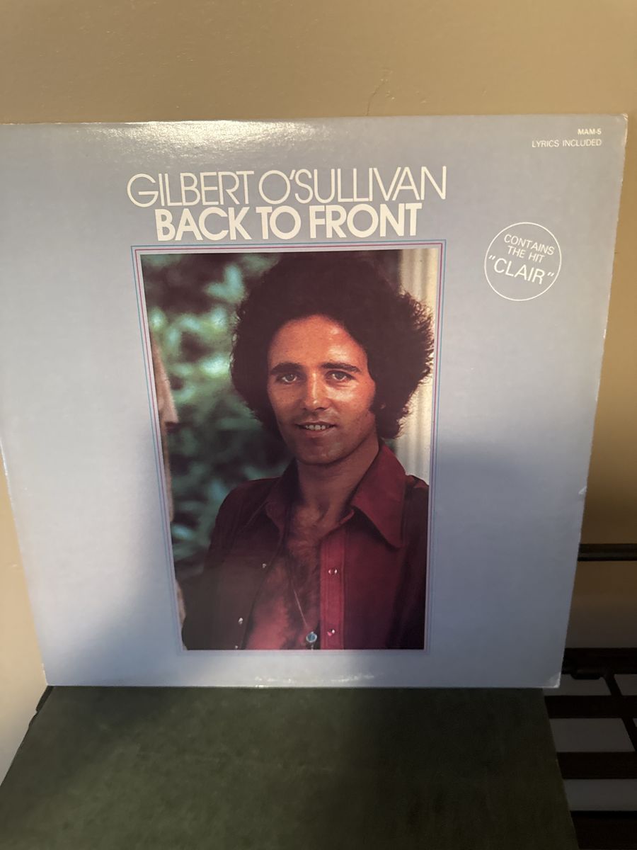 Gilbert O'Sullivan - Back to Front Vintage Vinyl Record LP (MAM-5)