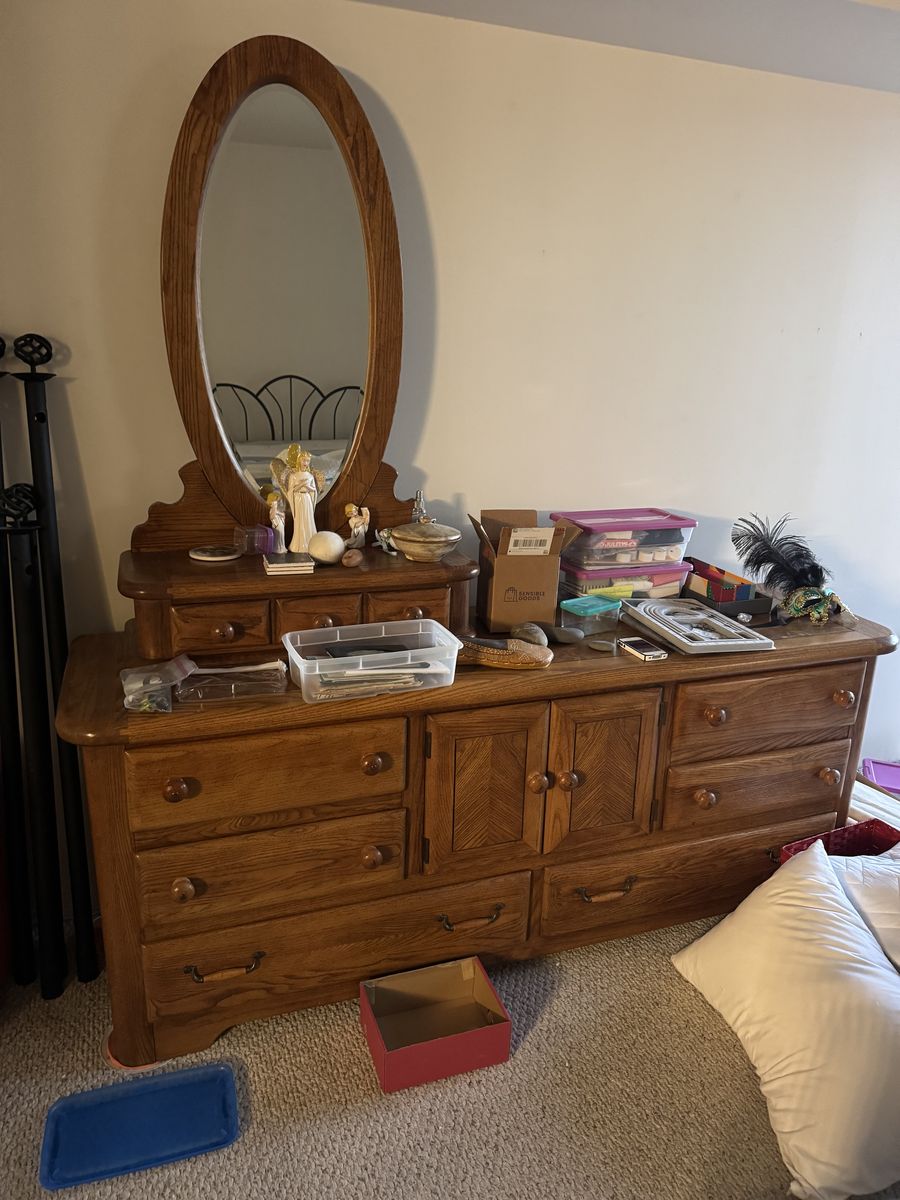 Dresser, mirror stand, Nightstand