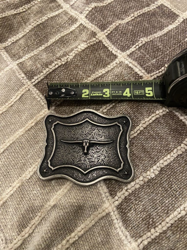 Mens Western Belt Buckle - Longhorn