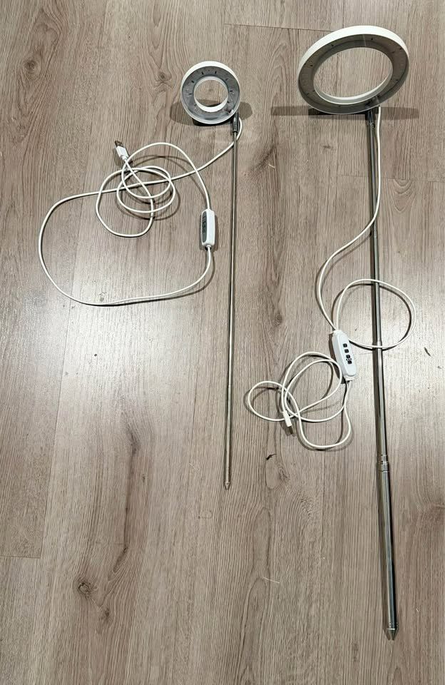 2 Adjustable LED Grow Lights - 8"-26" & 18"-52" Heights, Local Pickup