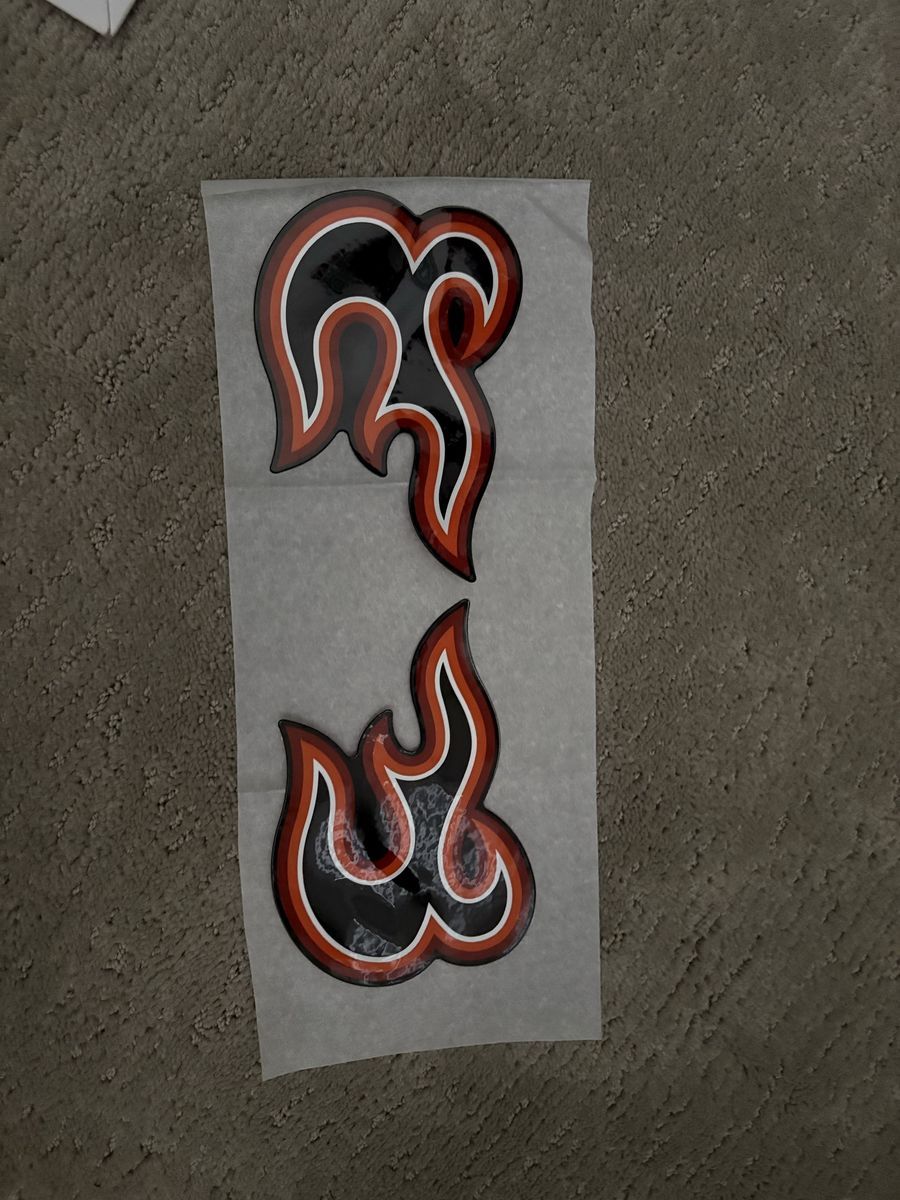 Full size Utah Blaze football helmet decals