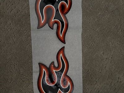Full size Utah Blaze football helmet decals